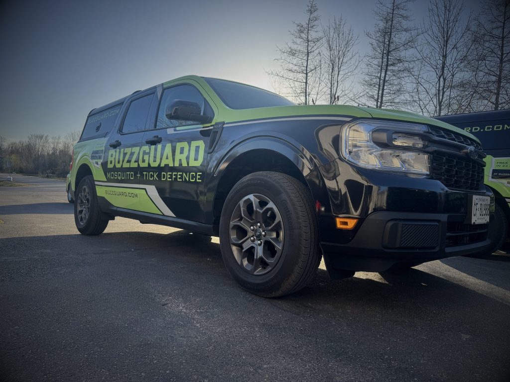 Mosquito Defense Vehicle parked for pest control service