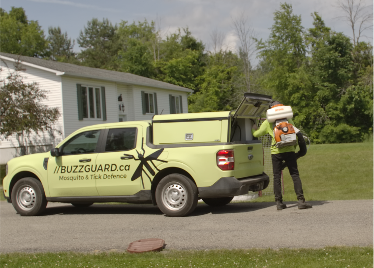 Pets Ticks Control Ottawa professional pest treatment service truck