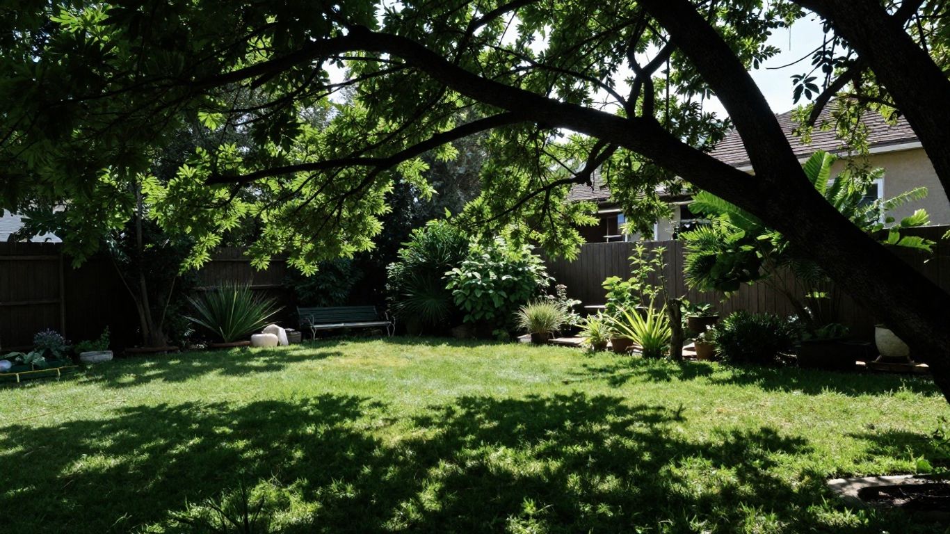 Outdoor garden with pests